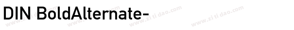DIN BoldAlternate字体转换